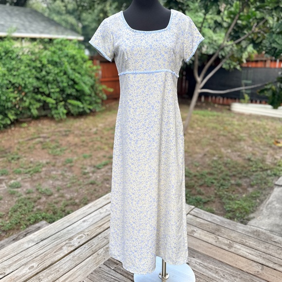 Vintage 90s 2000s Express Floral Maxi Dress - Picture 1 of 8